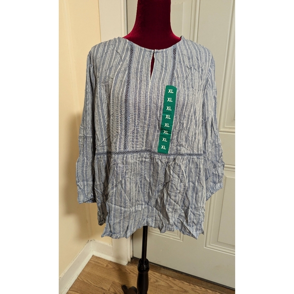 Fever Tops - Fever | Blue Blouse | Size XL | NWT